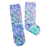 Purple & Pastels Mermaid Scales Socks - Sweet Reasons