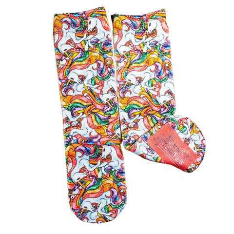 Rainbow Unicorns Socks - Sweet Reasons