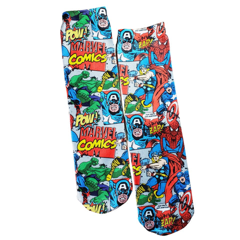 Superheroes Comic Book Socks - Sweet Reasons