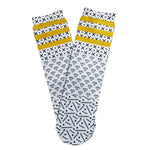 Monochrome Pattern Party Socks (Mustard) - Sweet Reasons