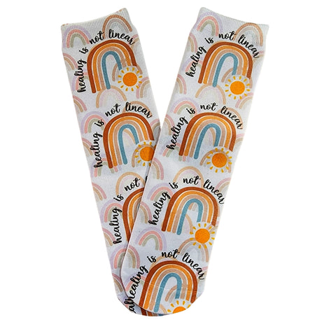 Healing Is Not Linear Socks - Sweet Reasons