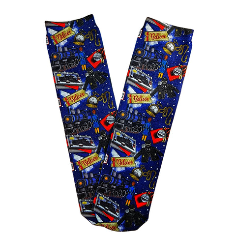Polar Express Blue Socks - Sweet Reasons