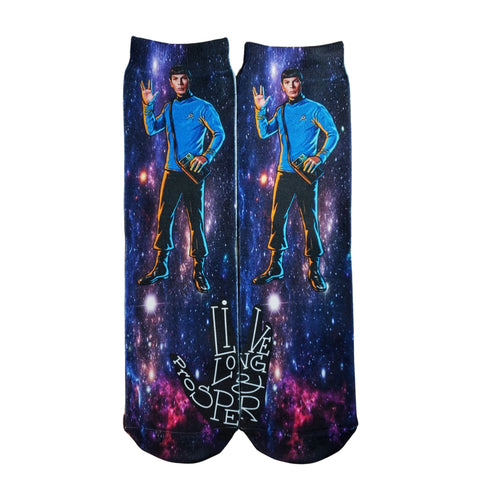 Spock Live Long & Prosper Star Trek Socks RTS