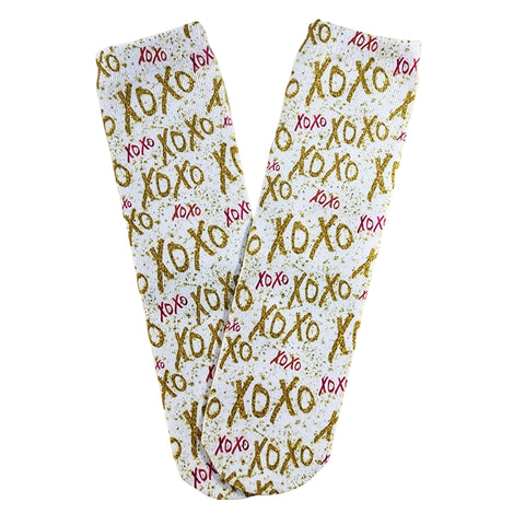 Gold XOXO Socks