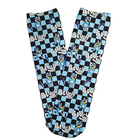 Checkered Bluey Socks
