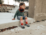 Burnt Orange Full Colored Tube Socks - Sweet Reasons