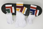 Fall Retro Tube Socks - Rust, Olive, Dark Gray - Sweet Reasons