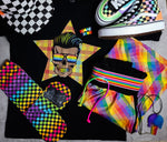 Rainbow Checkered Socks - Sweet Reasons