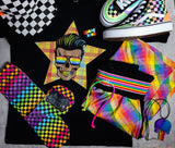Rainbow Checkered Socks - Sweet Reasons