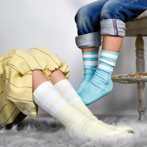 Pastel Yellow Tube Socks - Sweet Reasons