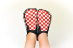 Red Checkered Vans Inspired Socks - Sweet Reasons