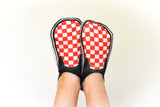 Red Checkered Vans Inspired Socks - Sweet Reasons