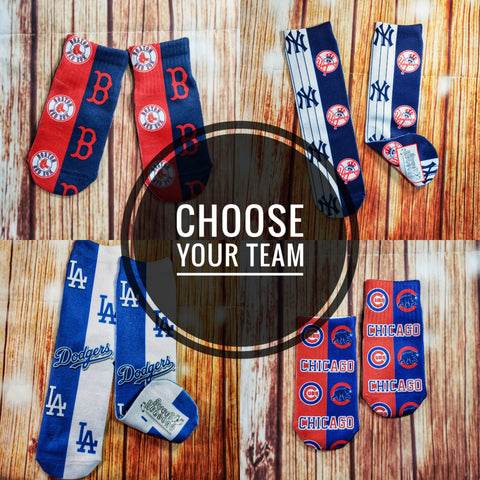 Baseball Team Socks, Choose Your Team - Sweet Reasons