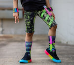 Neon Caution Socks - Sweet Reasons
