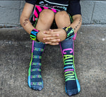 Neon Caution Socks - Sweet Reasons