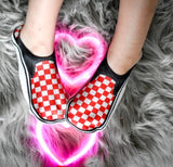 Red Checkered Vans Inspired Socks - Sweet Reasons
