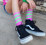 Hot Pink Tube Socks - Sweet Reasons