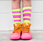 Laser Yellow Tube Socks - Sweet Reasons