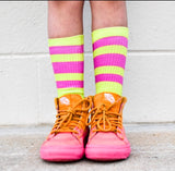 Laser Yellow Tube Socks - Sweet Reasons