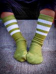Olive Full Colored Tube Socks - Sweet Reasons