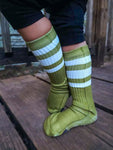 Olive Full Colored Tube Socks - Sweet Reasons